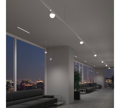 Slim Magnetic Трековый светильник 12W 4200K Lars белый 85033/01 85033/01