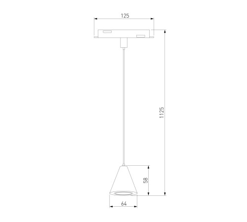 Slim Magnetic Трековый светильник 5W 4200K Event латунь 85039/01 85039/01