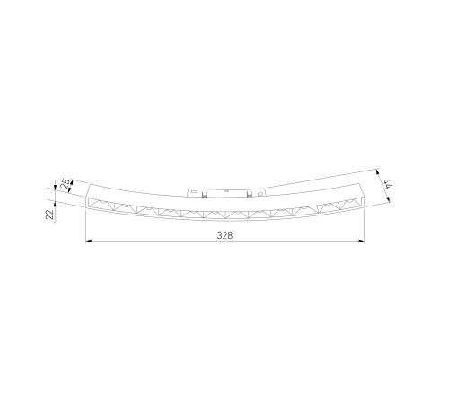 Slim Magnetic Трековый светильник для радиусного шинопровода 12W 4200K Intenso чёрный Ø 800мм 85184/01