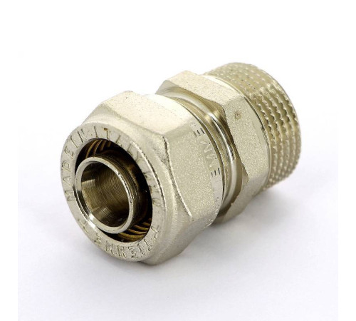 Муфта обжимная Tiemme никелированная 20х1/2 НР 1600007
