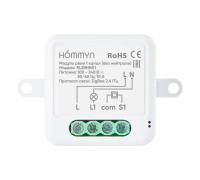 Модуль реле HOMMYN Zigbee 1 канал без нейтрали RLZBNN01