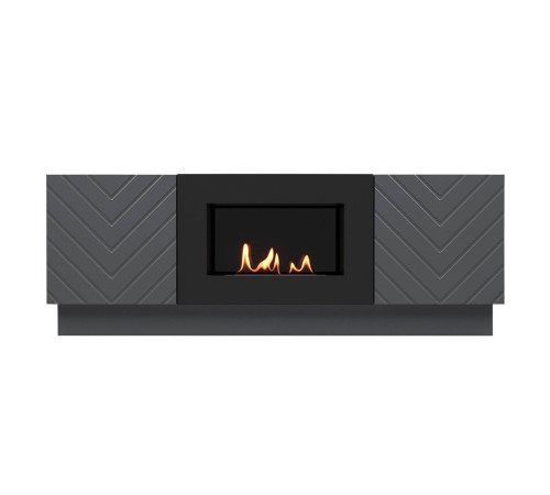 Тумба с биокамином Firelight BFP/P-1400V графит 1595748