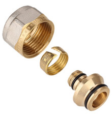 Соединитель Gappo Евроконус для металлопластиковых труб 20(2.0) мм x 3/4 НС-1441514