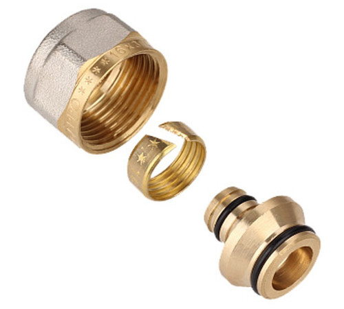 Соединитель Gappo Евроконус для металлопластиковых труб 20(2.0) мм x 3/4 НС-1441514