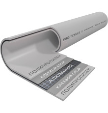 Труба полипропиленовая TEBO SDR6 PN20 20x3.4 мм армированная алюминием серая PP-R 1431811