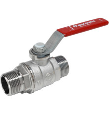 Кран шаровой Giacomini R253 1 НР-НР стандартный проход красный рычаг R253LX005