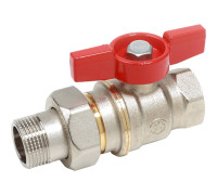 Кран шаровой Giacomini DADO с отводом 1 ВР-НР бабочка R919X007