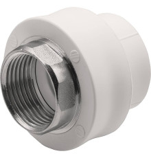 Муфта комбинированная Thermolight PP-R 32x1 ВР под ключ белая 1620501