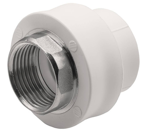 Муфта комбинированная Thermolight PP-R 32x1 ВР под ключ белая 1620501