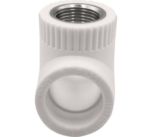Тройник комбинированный THERMOLIGHT PP-R 32х1х32 мм ВР белый НС-1620588