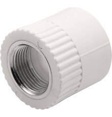 Муфта комбинированная Thermolight PP-R 32x3/4 ВР белая 1620502