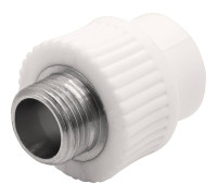 Муфта комбинированная Thermolight PP-R 20x1/2 НР белая 1620506