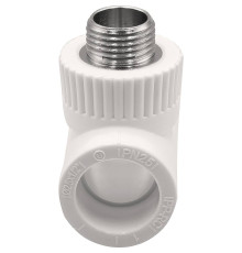 Тройник комбинированный THERMOLIGHT PP-R 25х1/2х25 мм НР белый НС-1620592