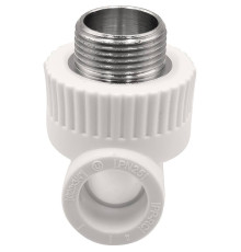 Тройник комбинированный THERMOLIGHT PP-R 20х3/4х20 мм НР белый НС-1620591