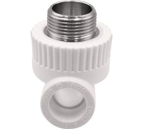 Тройник комбинированный THERMOLIGHT PP-R 20х3/4х20 мм НР белый НС-1620591
