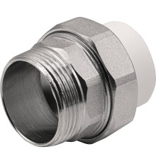 Муфта комбинированная разъемная THERMOLIGHT PP-R НР 32х1 1/4 белая НС-1620534