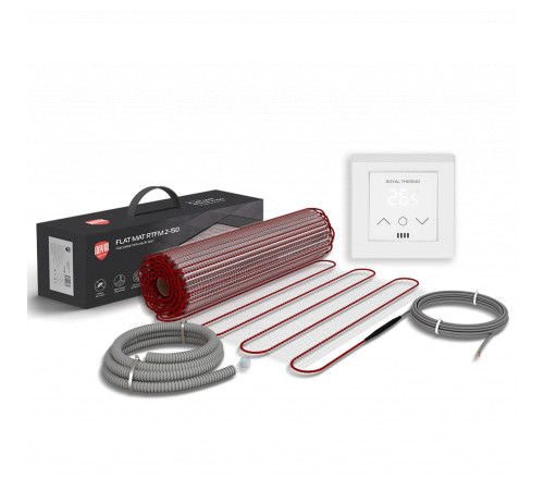 Мат нагревательный Royal Thermo Flat Mat RTFM 2-150-1 1 м² с терморегулятором RTS-16 1685600