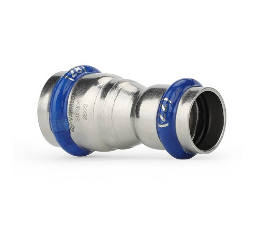 Муфта двухраструбная переходная Varmega Inox Press 22x15 мм VMIP25-2215