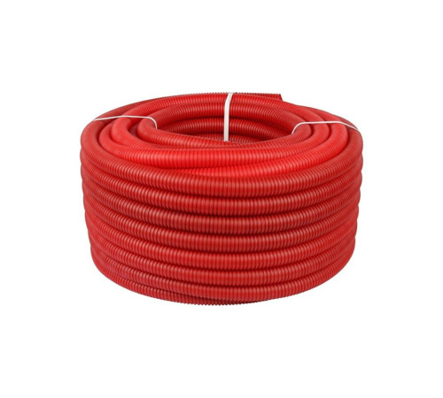 Труба гофрированная ПНД VARMEGA 40 мм для труб 32 мм красная VM58104