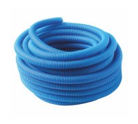 Труба гофрированная MVI ПНД Ду 20 мм (внутр. 18 мм) синяя бухта 50 м BL.20.50B