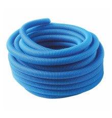 Труба гофрированная MVI ПНД Ду 20 мм (внутр. 18 мм) синяя бухта 50 м BL.20.50B
