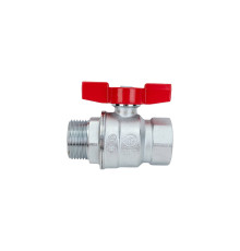 Кран шаровой Giacomini R854 1 ВР-НР полнопроходной красная бабочка R854X025