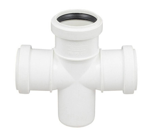 Крестовина одноплоскостная Политэк 50x50x50 мм 87.5° бесшумная 20505087