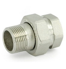 Соединение разъемное прямое Uni-Fitt НВ 1/2 с прокладкой O-Ring никелированное 161N2000