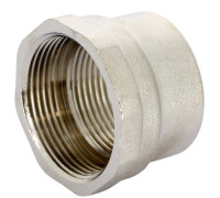 Муфта переходная Uni-Fitt 3/4x1/2 ВР-ВР никелированная латунная НС-1513134