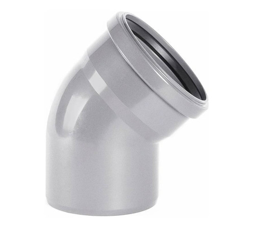 Отвод для внутренней канализации ХЕМКОР НПВХ 110 мм 15° 1455288