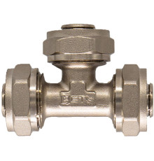 Тройник обжимной CTM 16х16х16 мм для металлопластиковых труб CT161616