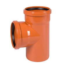 Тройник канализационный наружный Ostendorf KG 110x110 мм 87° 220400