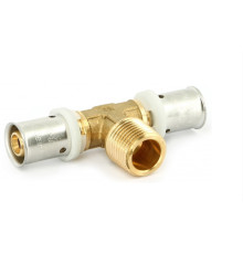 Тройник пресс Uni-Fitt с наружной резьбой 26х3/4х26 1513640