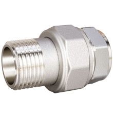 Соединение разъемное прямое LD американка DN32 вн-нр латунь никелированная LD.67.530.32