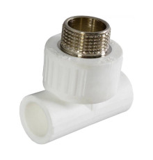 Тройник полипропиленовый РОСТерм PPR комбинированный 20х3/4х20 мм НР НС-1517236