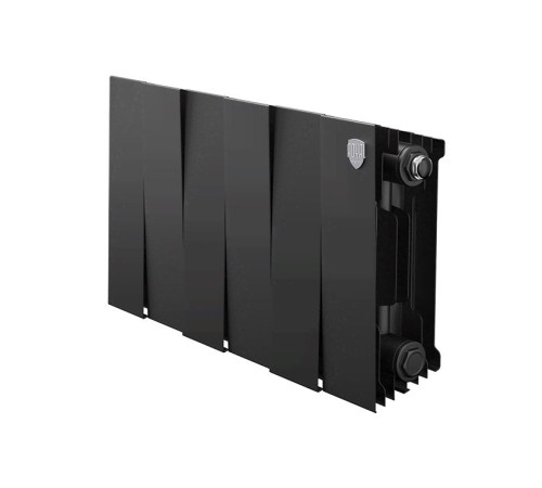 Радиатор биметаллический Royal Thermo PianoForte 200 Noir Sable 6 секций боковое подключение НС-1346015