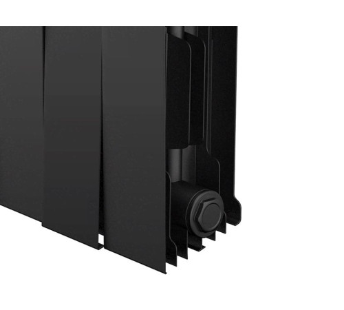 Радиатор биметаллический Royal Thermo PianoForte 200 Noir Sable 6 секций боковое подключение НС-1346015