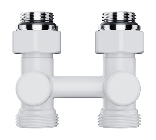 Узел нижнего подключения Royal Thermo Design прямой 1/2 x 3/4 EK белый RTE 07.00101