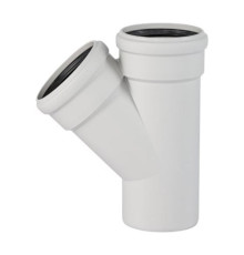 Тройник канализационный бесшумный Ostendorf Skolan Safe SKEA 90/56 мм 87° 334610