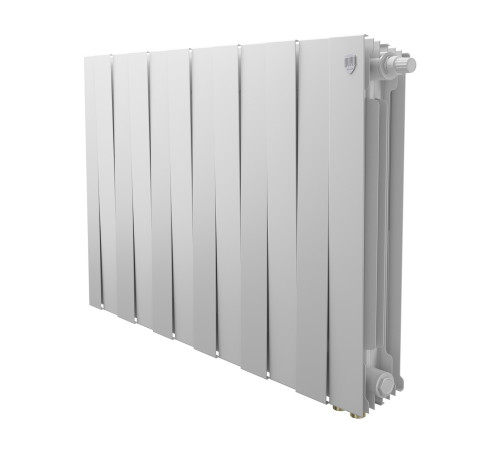 Радиатор биметаллический Royal Thermo PianoForte 500 Bianco Traffico 12 секций нижнее подключение НС-1682369