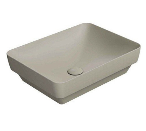 Раковина накладная GSI Pura 500х380 мм без отверстия под смеситель Creta Matte 884708