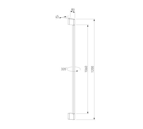 Светильник садово-парковый поворотный Argos 12W 4000K черный 35121/D
