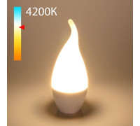 Светодиодная лампа quotСвеча на ветруquot CA37 8W 4200K E14 BLE1432