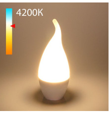 Светодиодная лампа quotСвеча на ветруquot CA37 8W 4200K E14 BLE1432