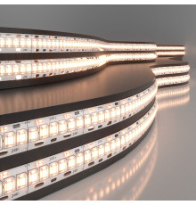 Светодиодная лента 24 В 16 Вт/м 240 Led/м 2835 IP65, теплый белый 3300K, 5 м Лента светодиодная 24V 16W 240Led 2835 IP65 тёплый белый, 5м
