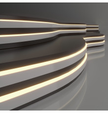 Светодиодный гибкий неон 24 В 10 Вт/м 120 Led/м 2835 IP65, теплый белый 3300K, 5м 24V 10W 120Led 2835 IP65