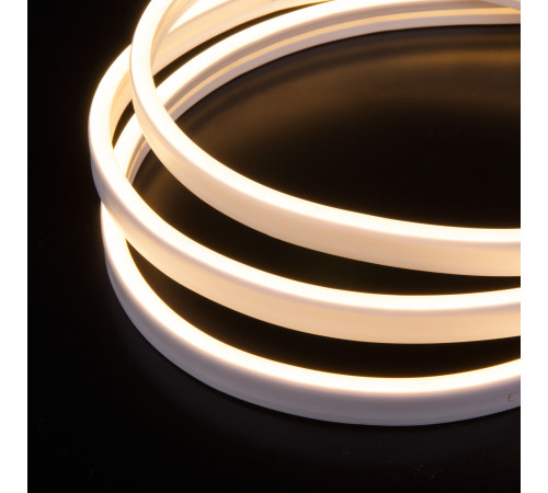 Светодиодный гибкий неон 24 В 10 Вт/м 120 Led/м 2835 IP65, теплый белый 3300K, 5м 24V 10W 120Led 2835 IP65