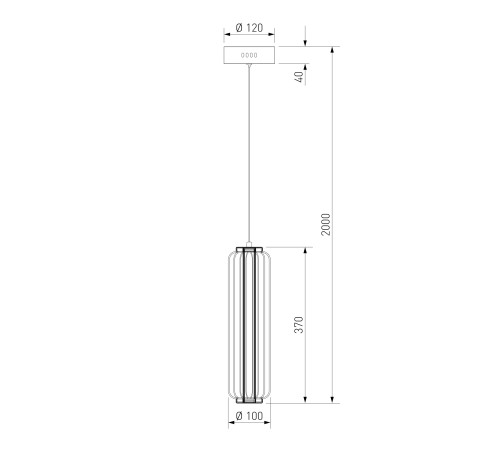 Светодиодный подвесной светильник с регулировкой высоты 304053 LED хром