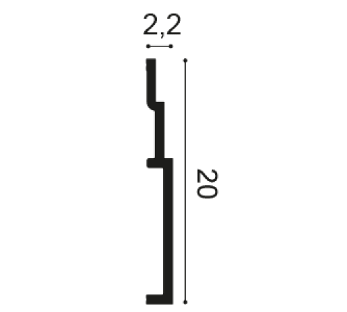 Плинтус Orac Decor HIGH LINE SX181