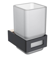 Стакан для зубных щеток подвесной Boheme Q золото/черный 10944-G-B